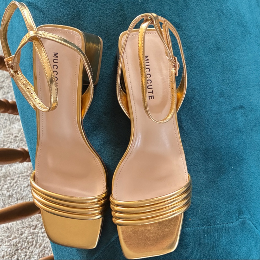 Gold Women's Heels